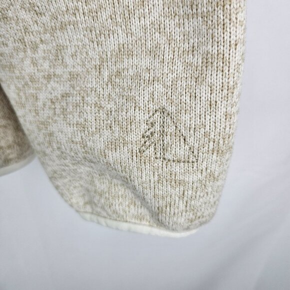 L.L. Bean Womens 3X Sweater Fleece Pullover Beige Snap Neck Warm Preppy EUC! - Picture 7 of 11